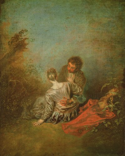 The Faux Pas，c.1717 作者 Jean Antoine Watteau